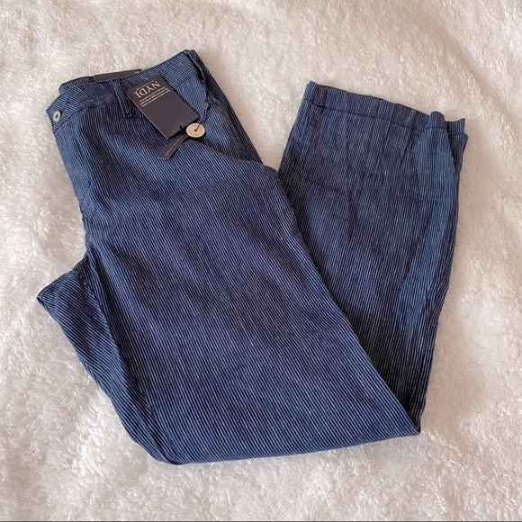 NYDJ Pants - NYDJ trousers in Agua stripe